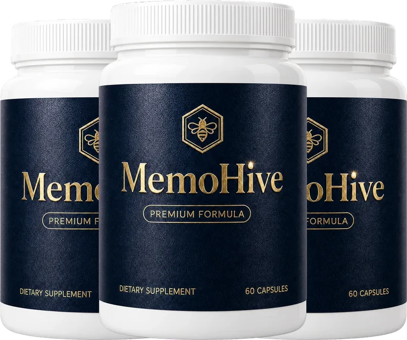 MemoHive memory and focus capsules, 3-bottle bundle